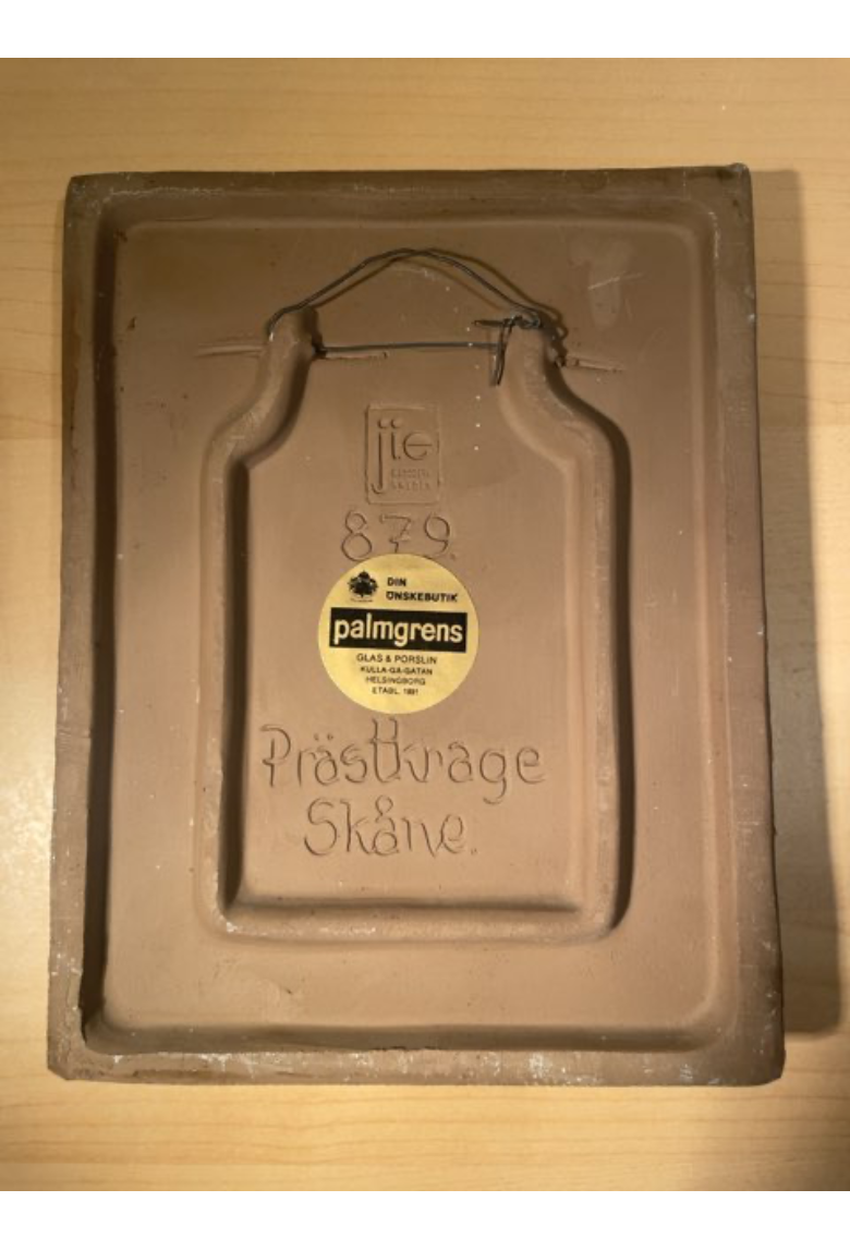 Svensk keramik relief