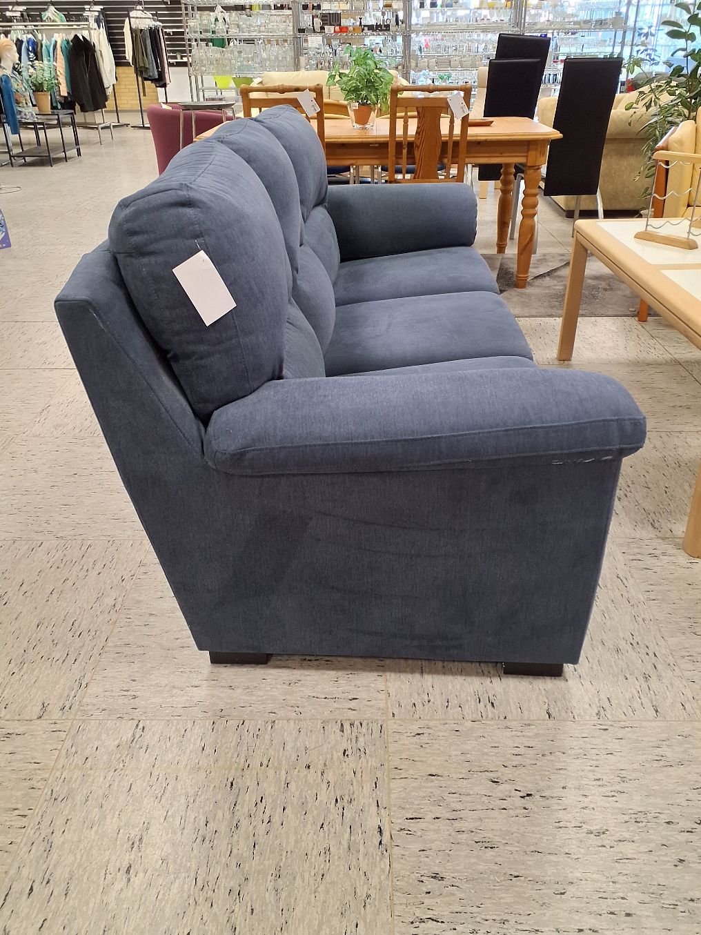 3 ps Blå sofa