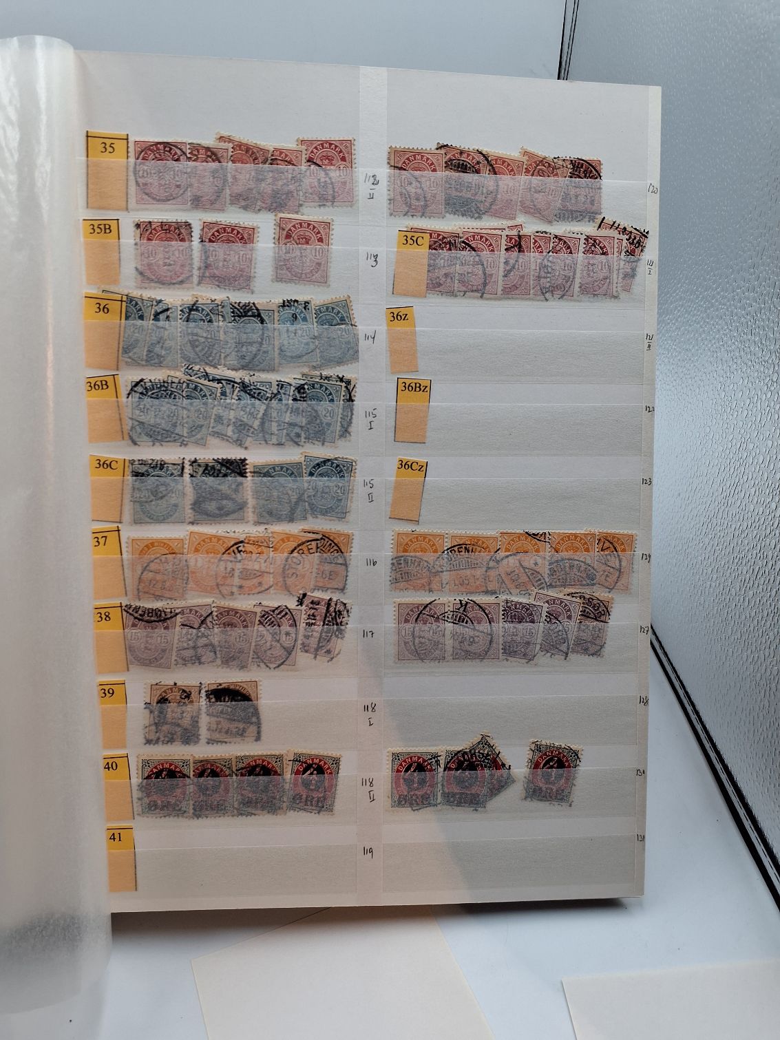 Frimærkesamling, udsøgt AKA 1-500