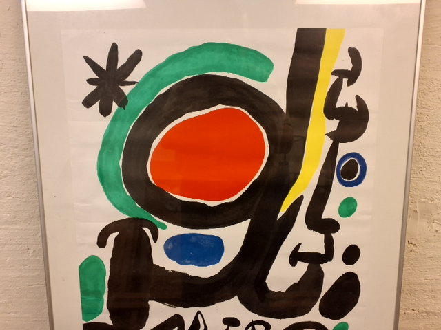 Litografi tryk/plakat.  Fondation Maeght 1968