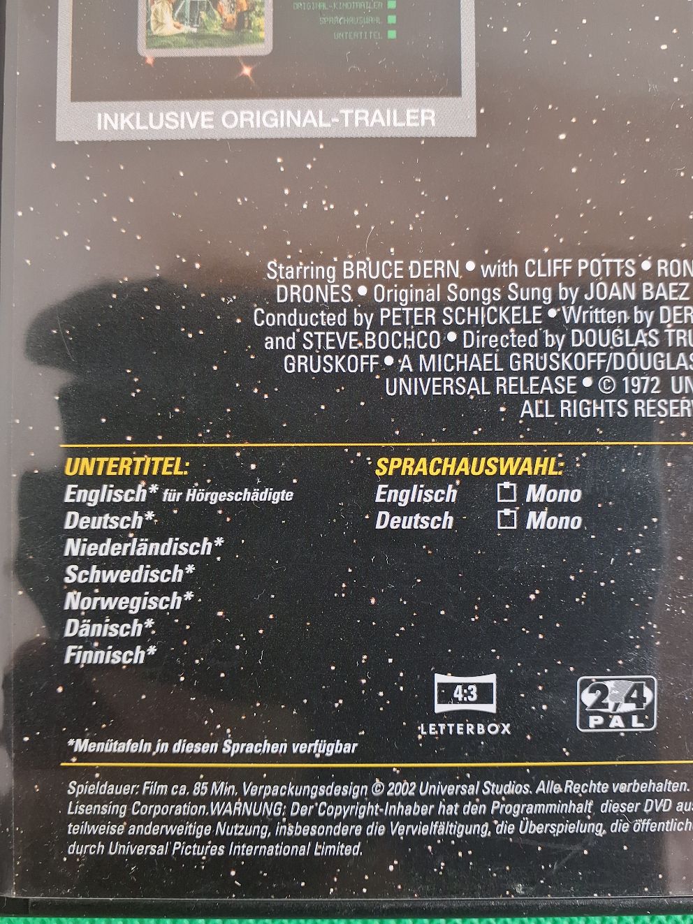 Dvd: Lautlos im Weltraum (1972)