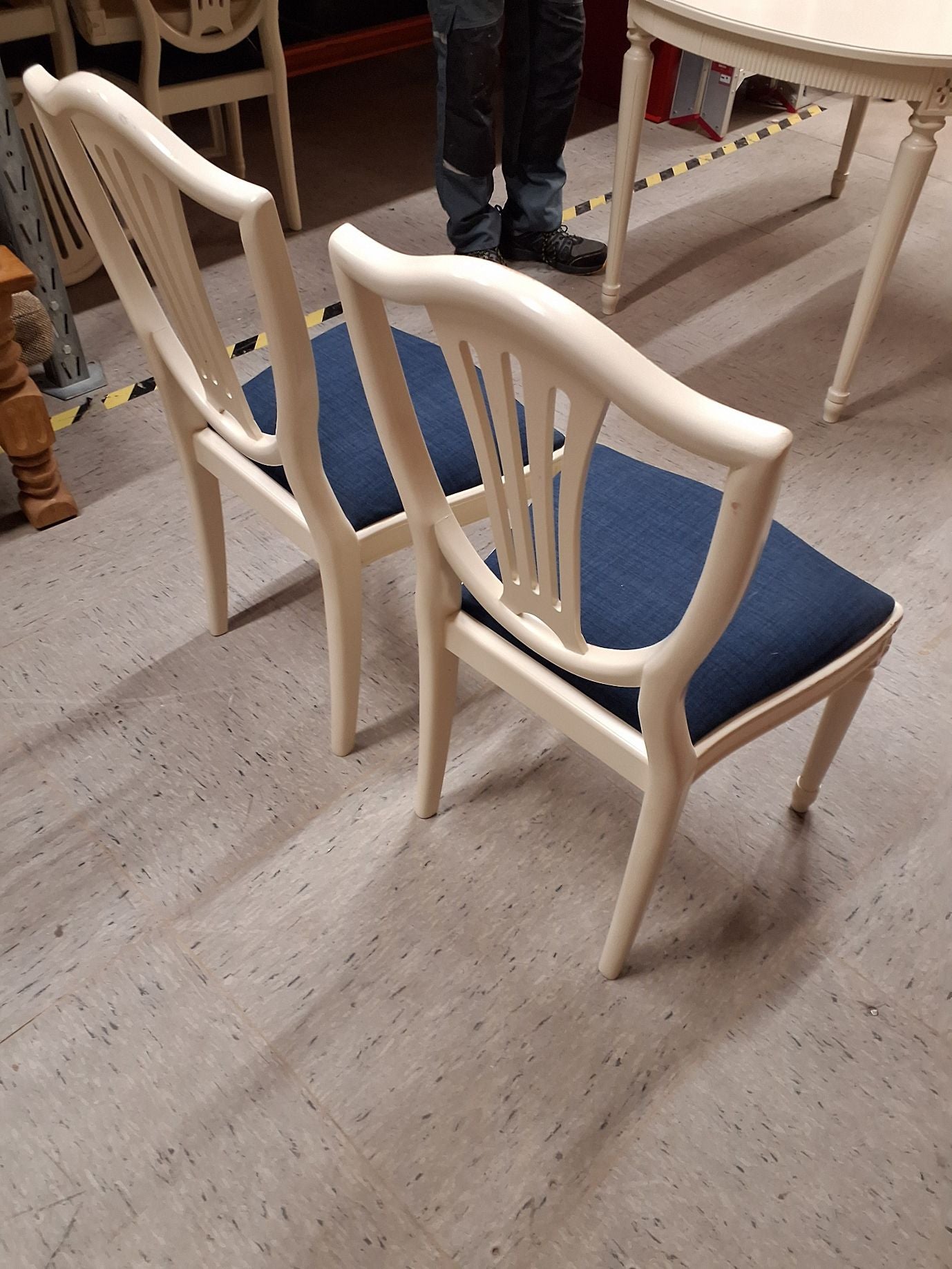 Vintage Spisebord m udtræk og stole