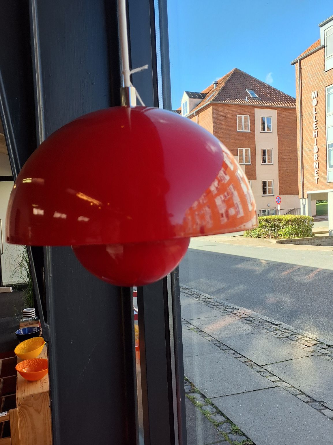 Rød flowerpot loftlampe