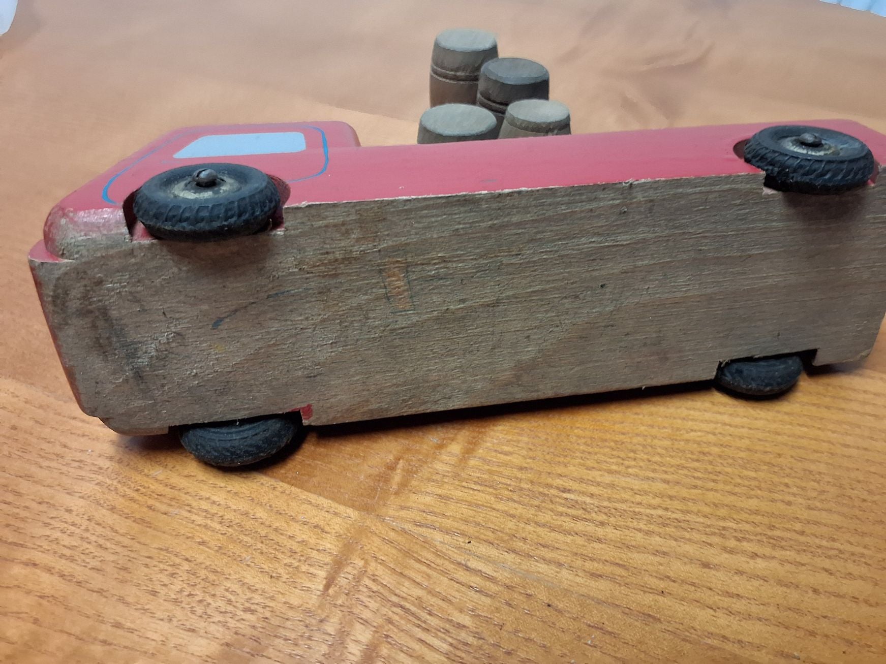 Vintage træbil