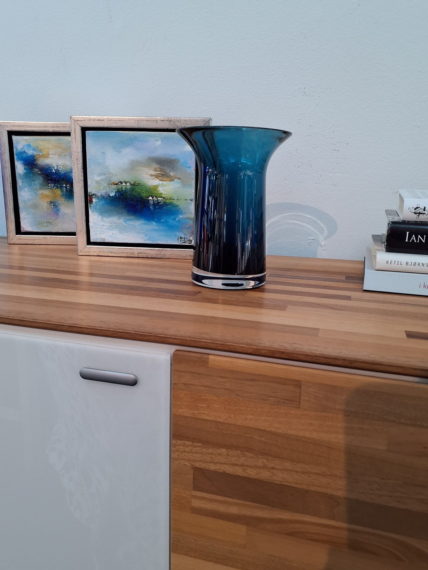 Petroleumsblå Filigran vase Rosendahl