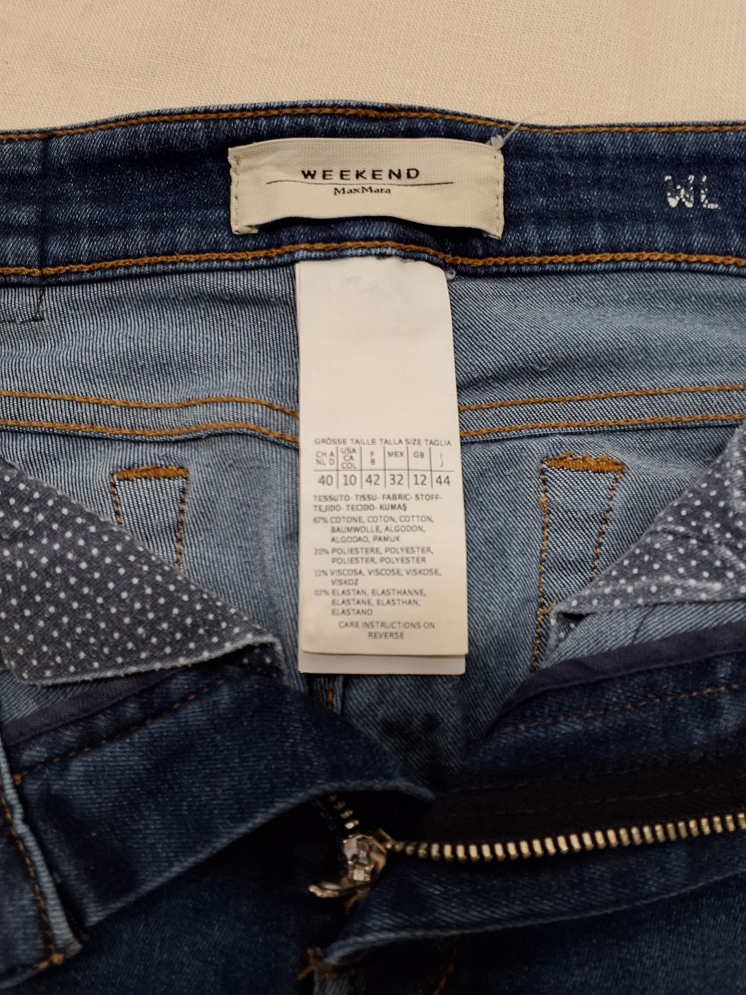Weekend Max Mara blå jeans.