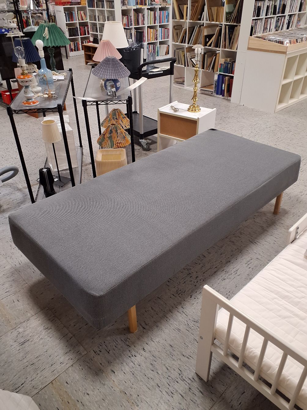 Boxmadras grå 200x90