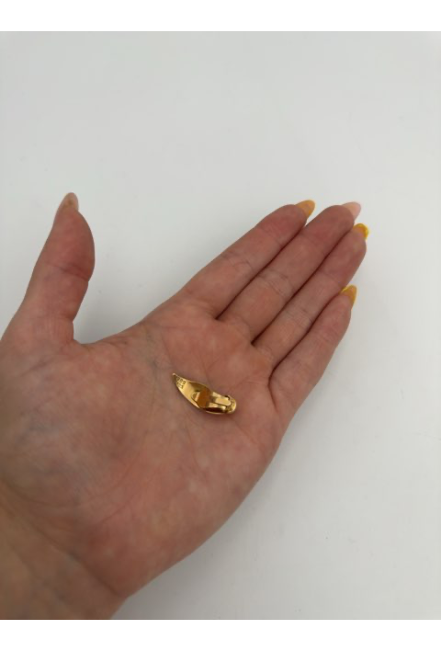 Guld øreclips
