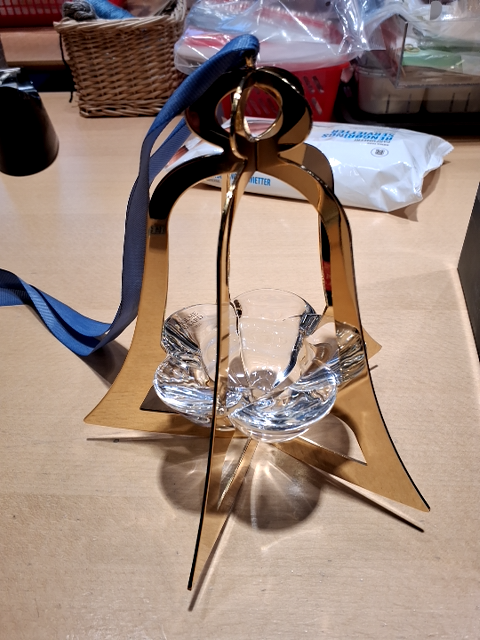 Holmegaard Forgyldt klokke Lysholder