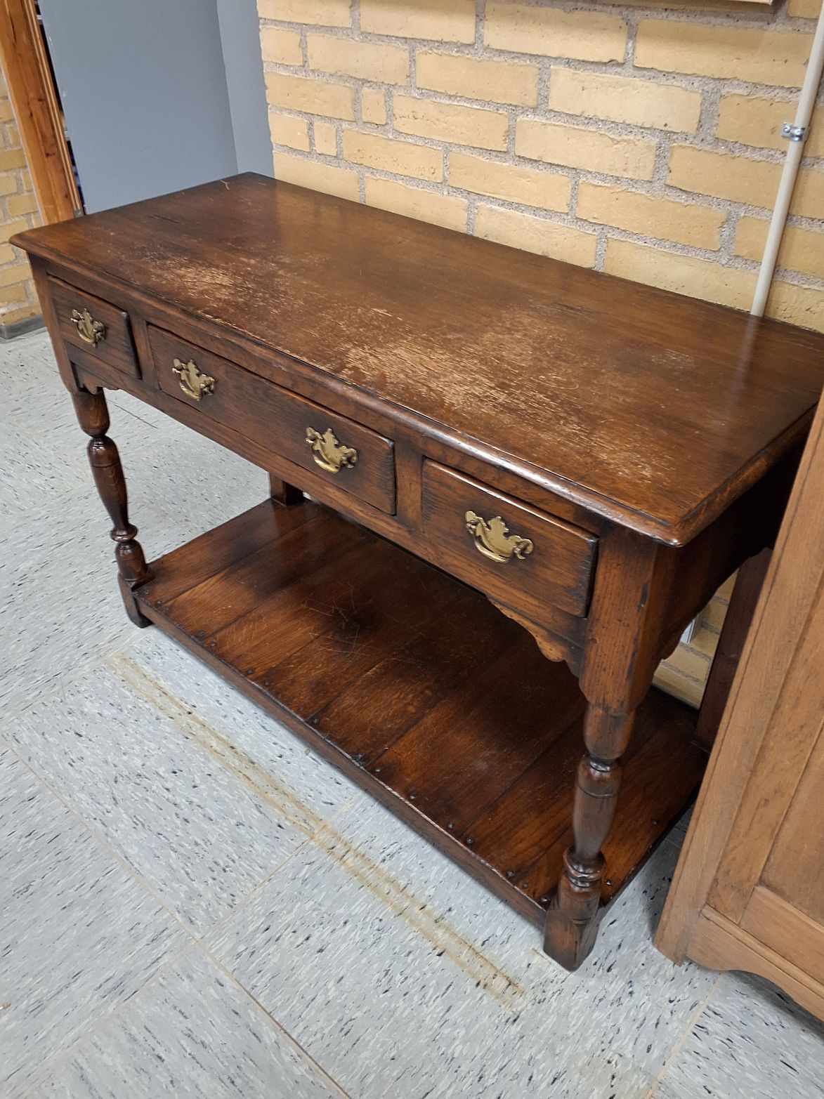 Vintage skrivebord massiv