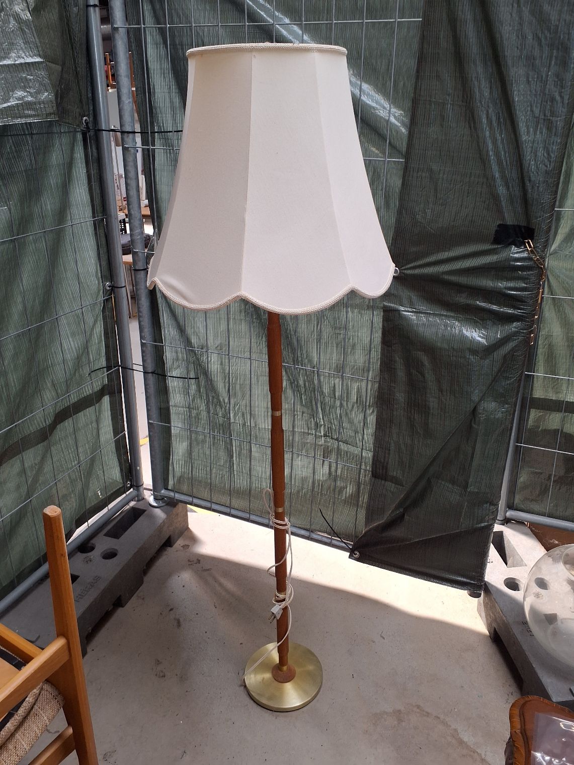 Teak standerlampe