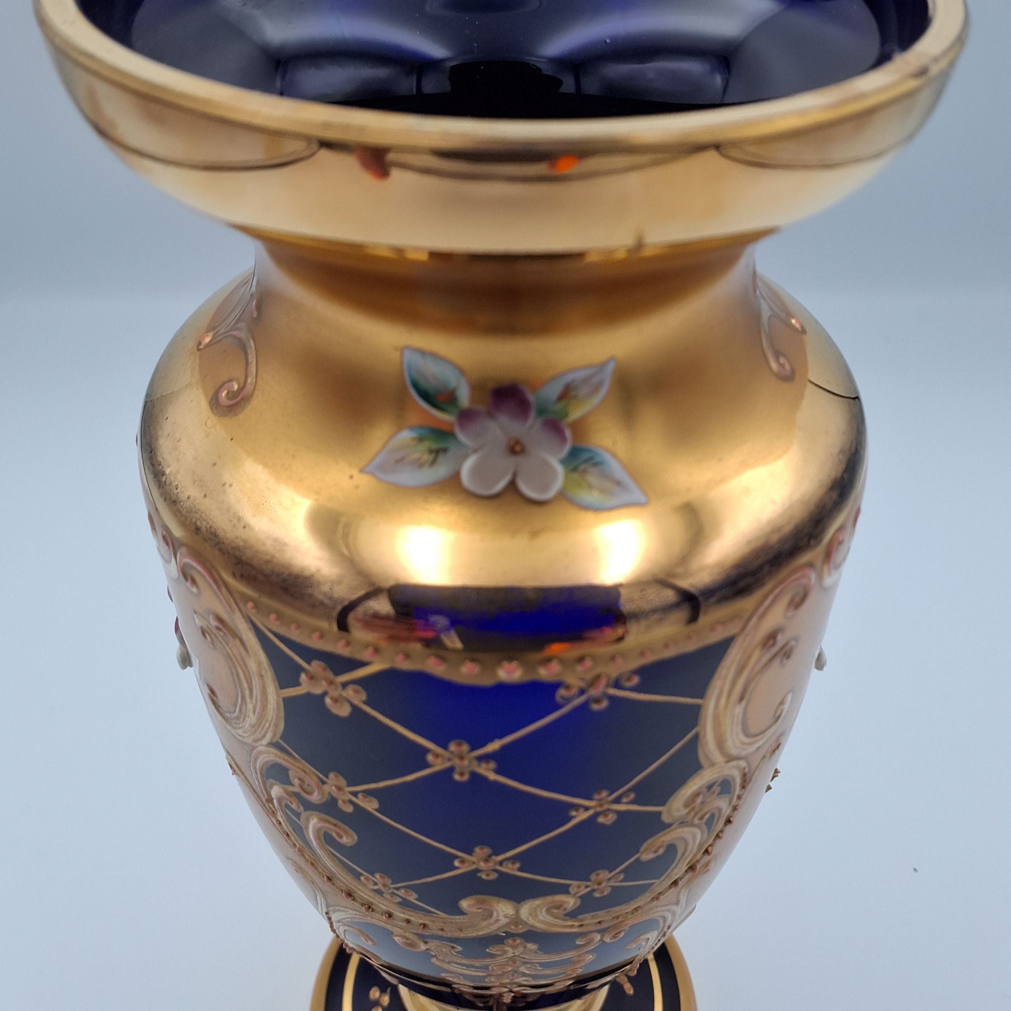 Vase m/24 karat guld