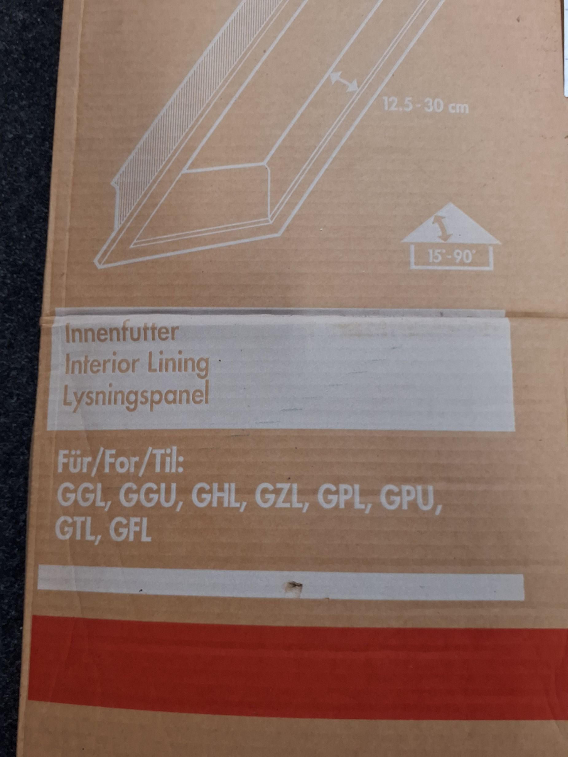 Velux lysningspanel