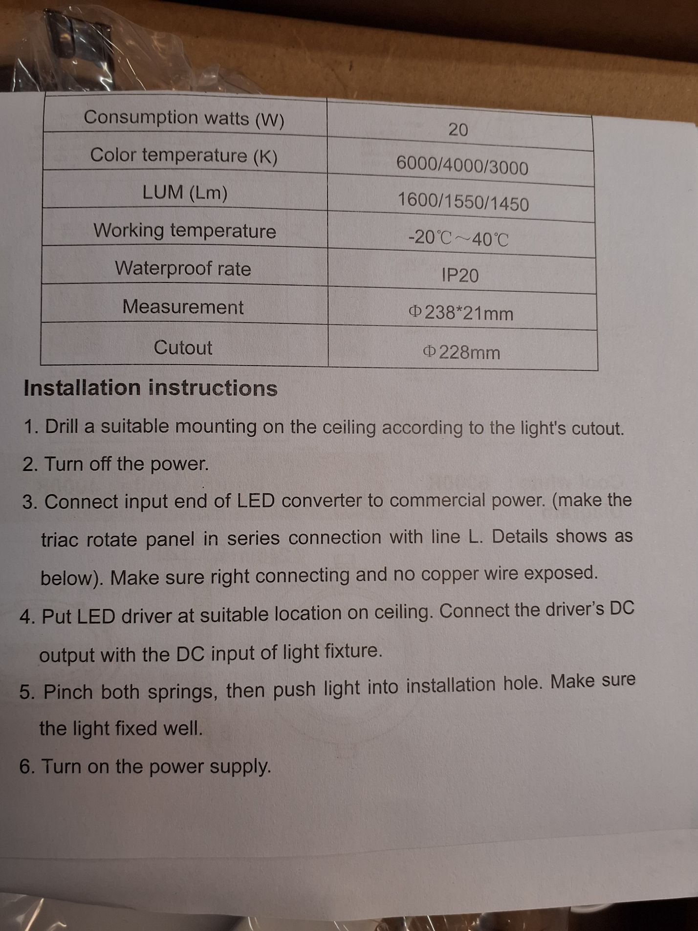 Led spot