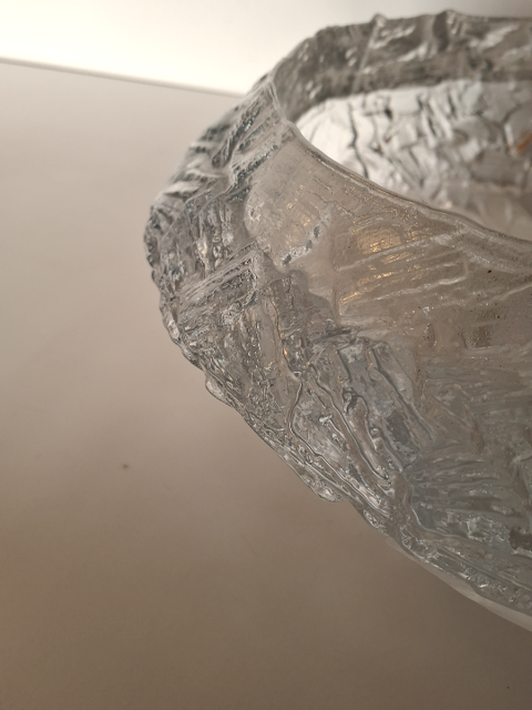 Rustik glasskål