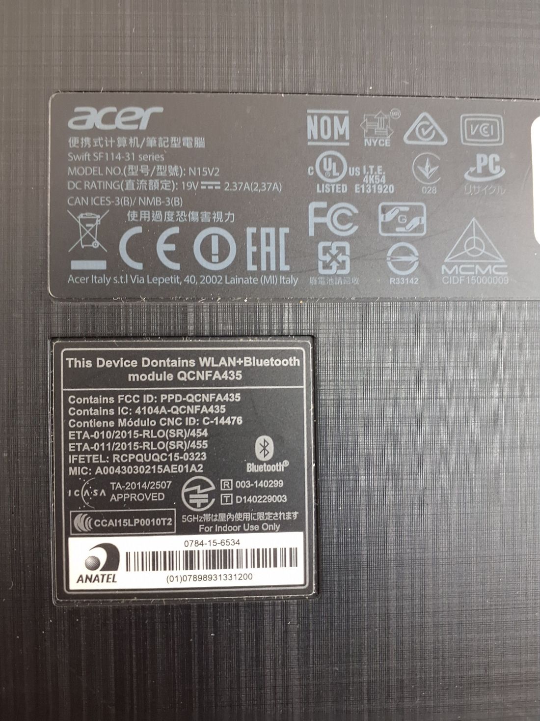 Bærbar pc: Acer Swift 1