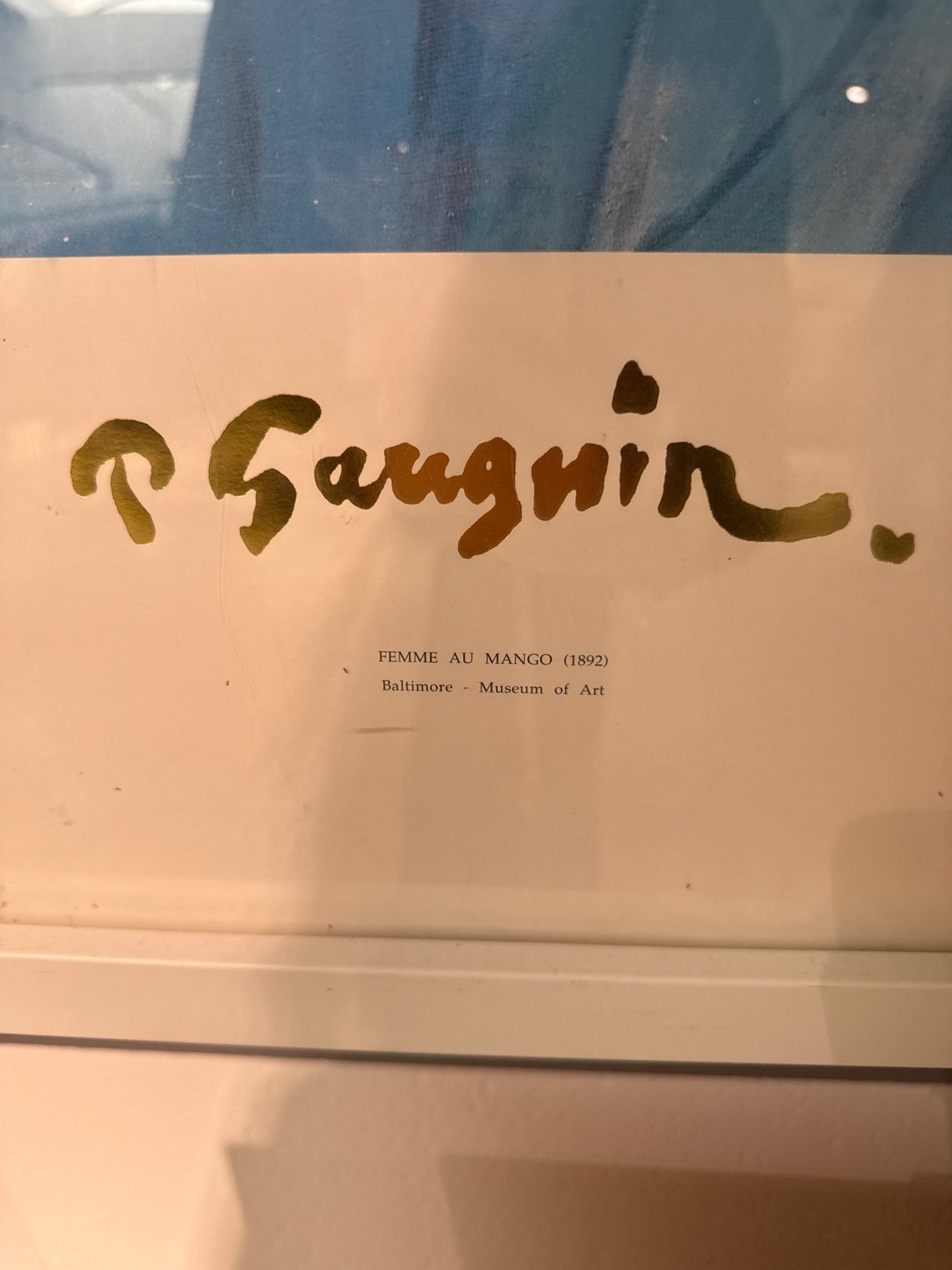 Maleri "Femme Au Mango"