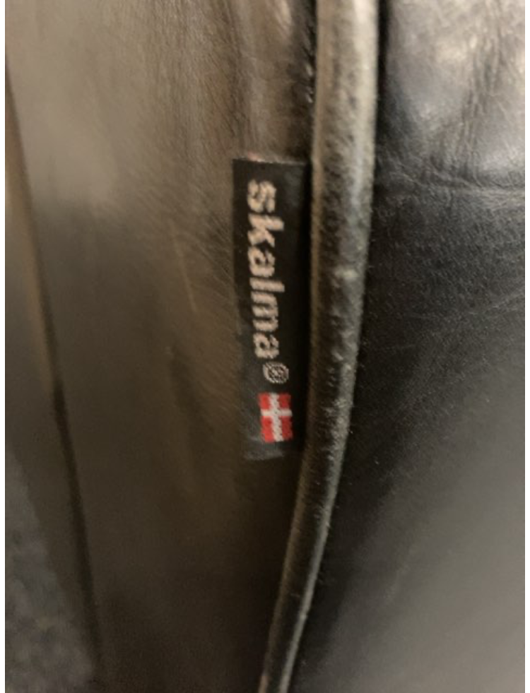 Sofa i sort læder