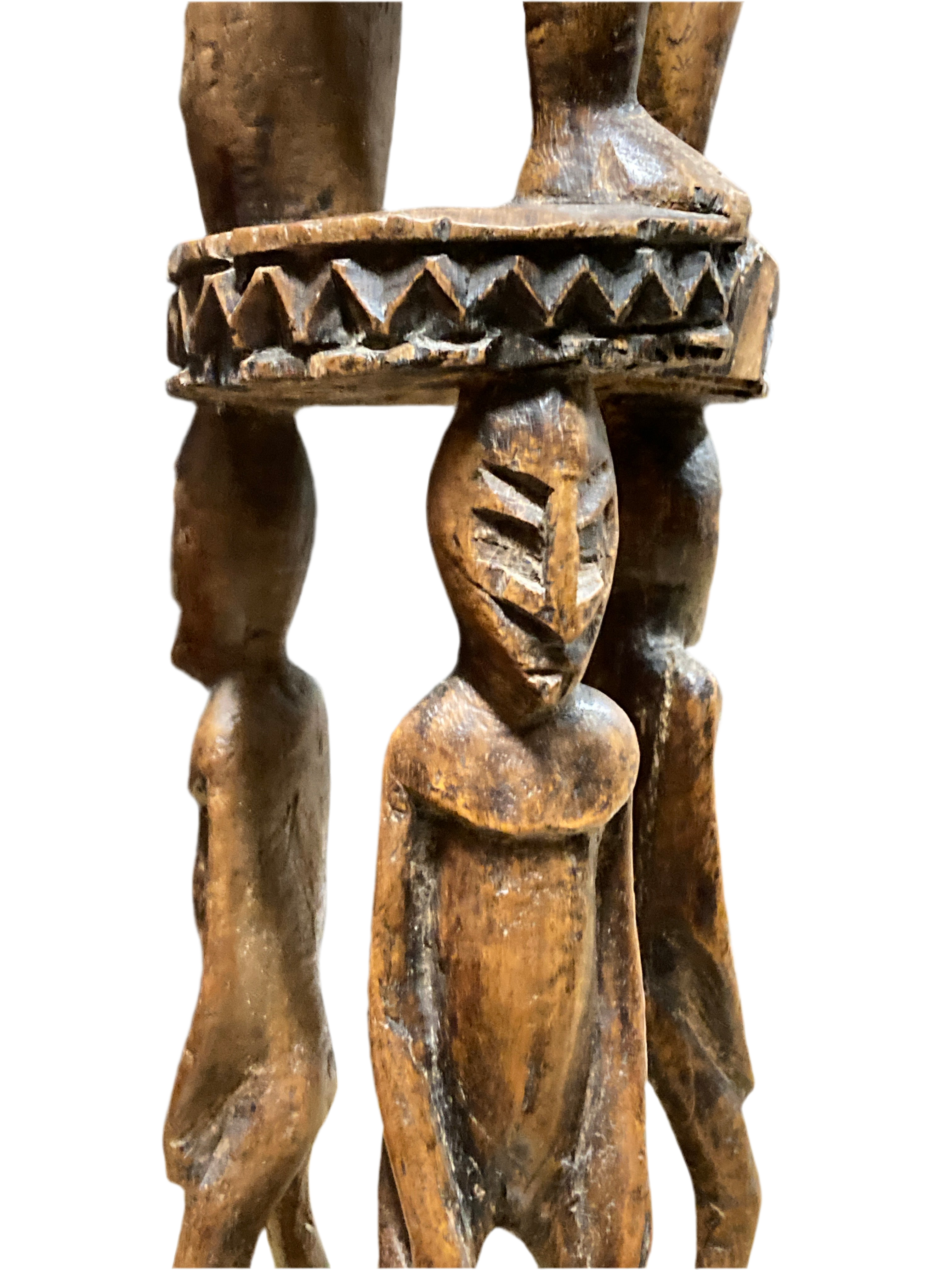 Stor træ skulptur