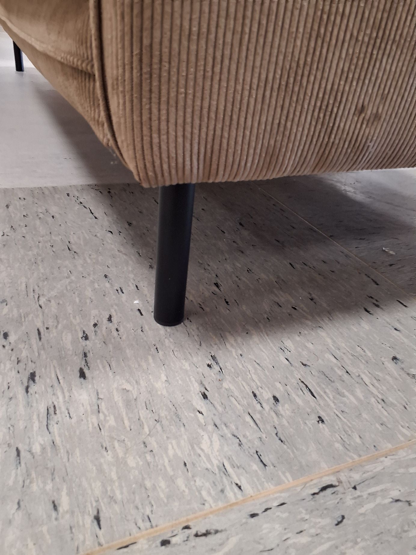 Brun Fløjlsofa