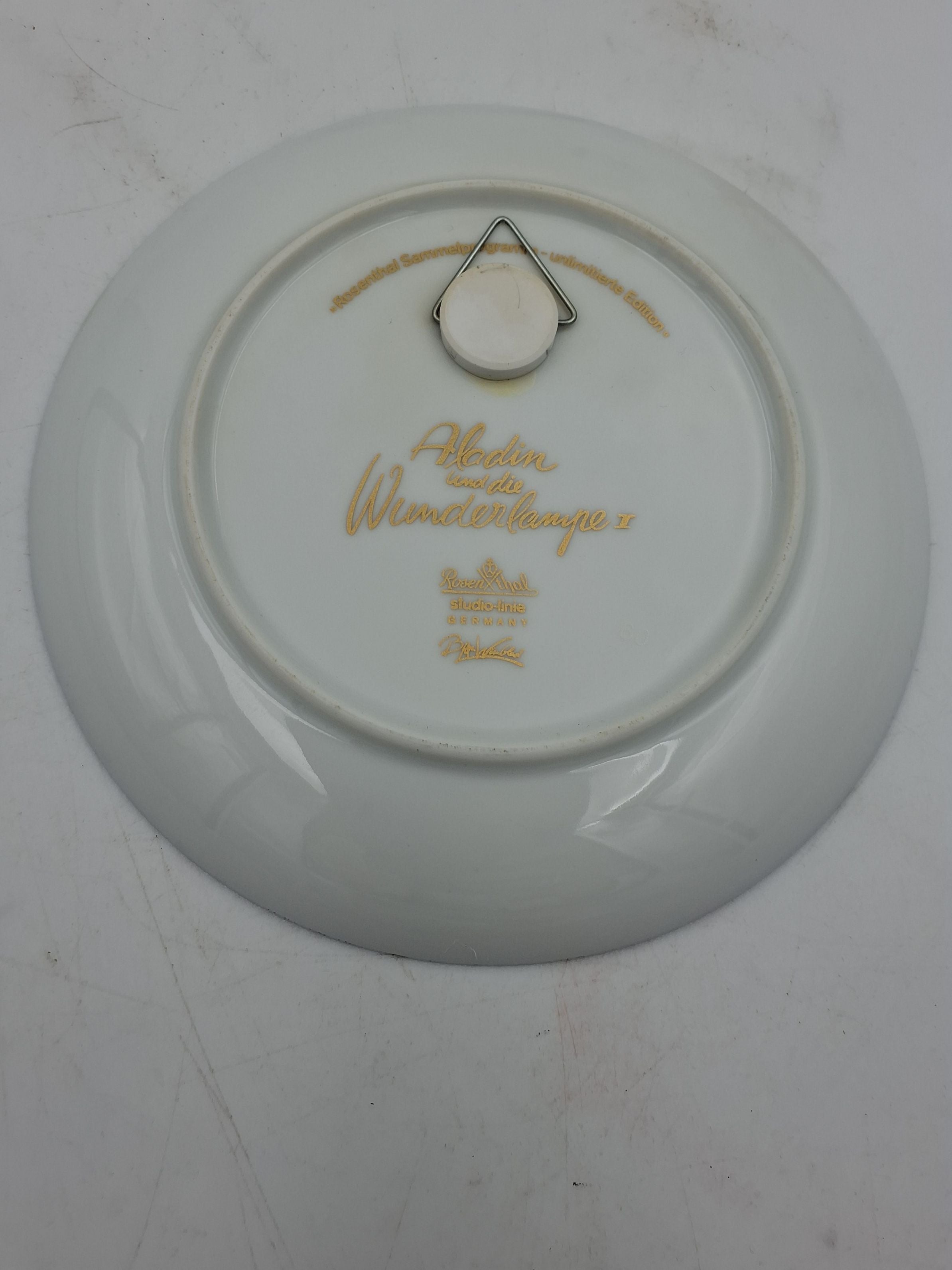 Porcelænsplatte Aladdin og den vidunderlige lampe, Bjørn Wiinblad