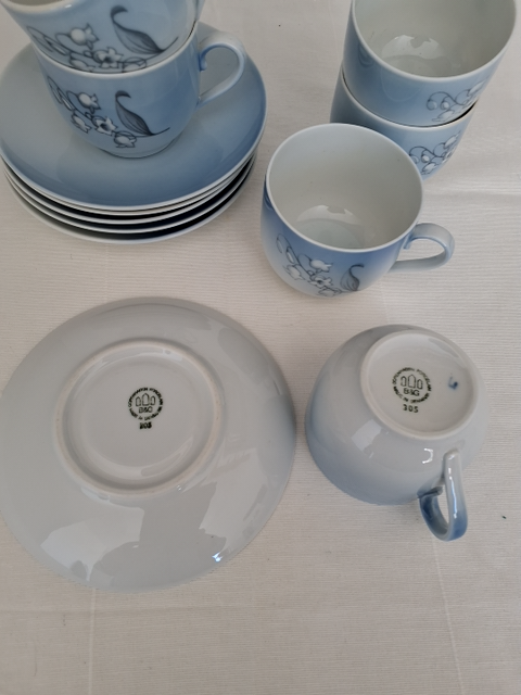 B&G Blå liljekonval kaffe kopper