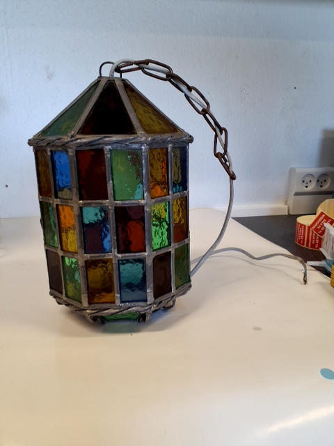 Glasmosaik lampe