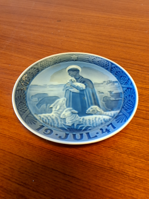 Royal Copenhagen juleplatte julen 1947