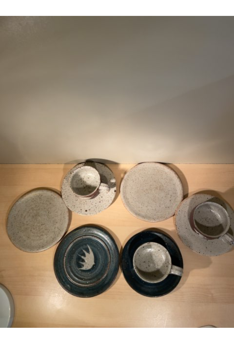 Fulby Keramik. Kop, underkop, kagetallerken