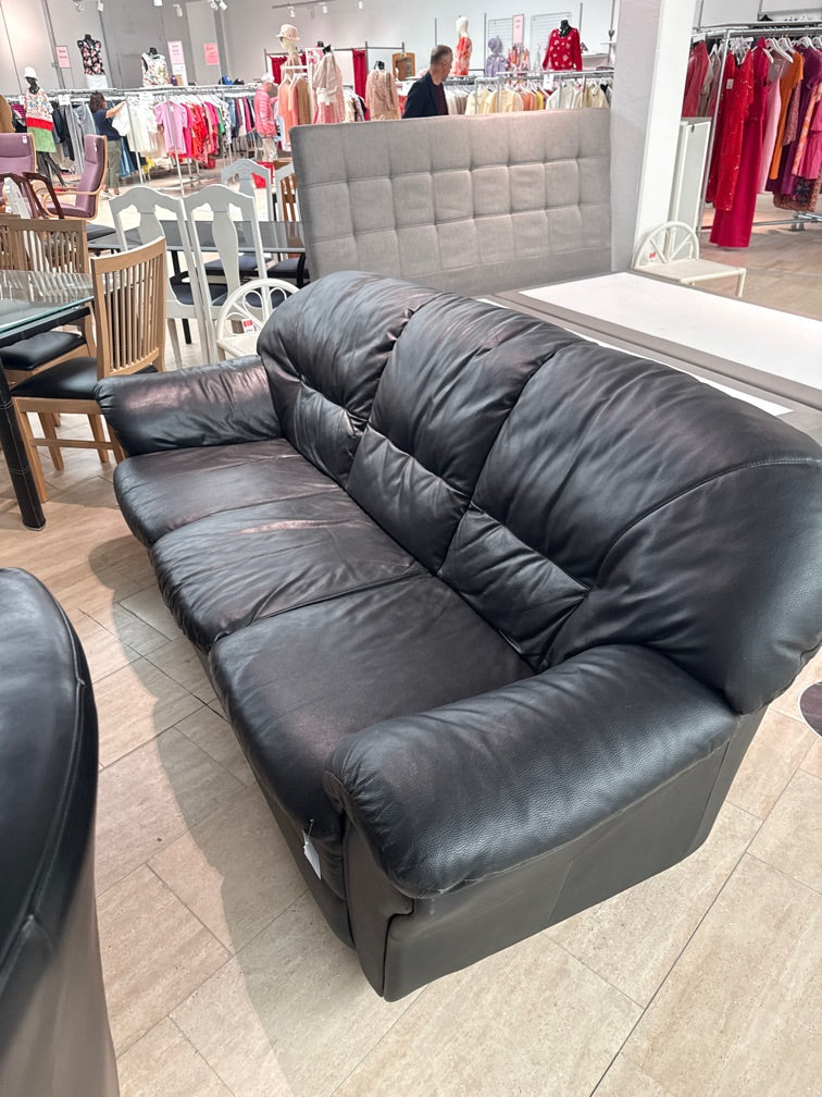Sofa kunst læder sort