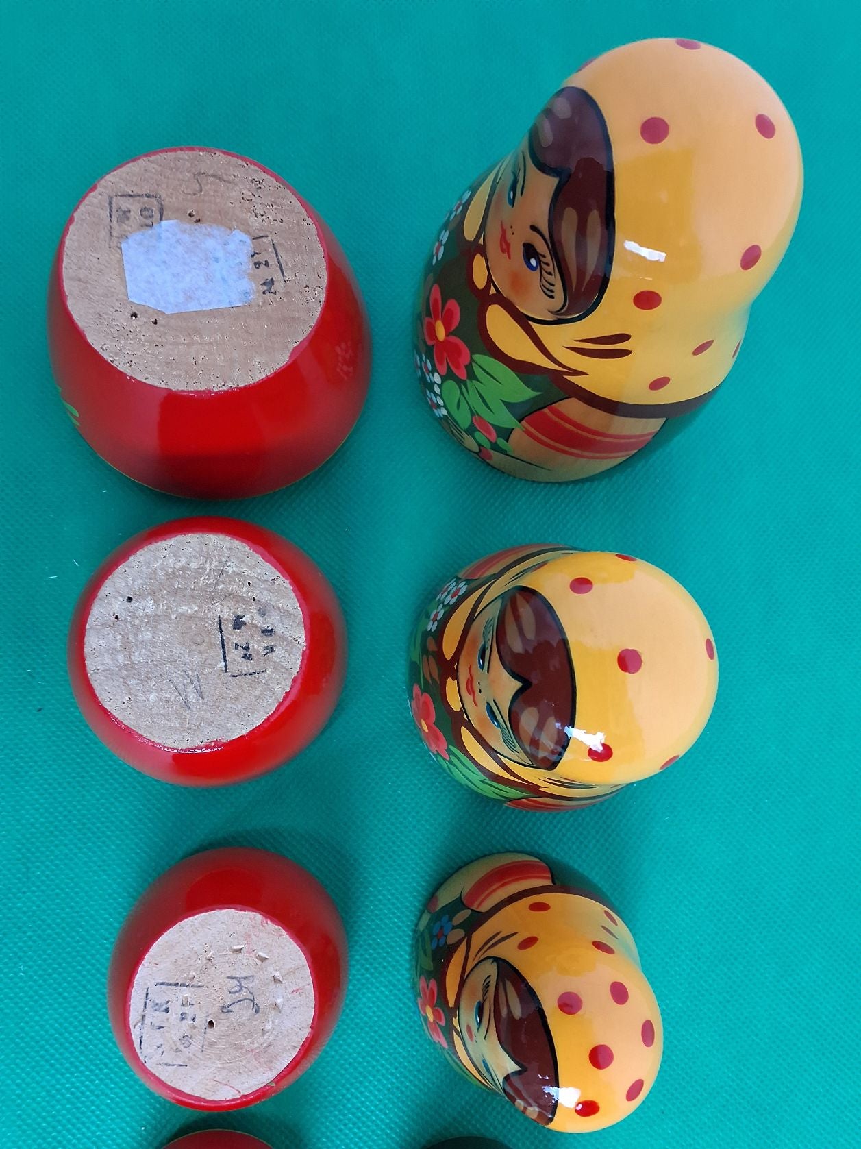 Traditionel Babushka 6 dukker