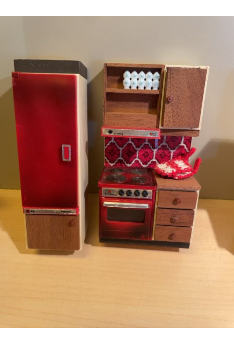 Lundby dukkehus køkken.
