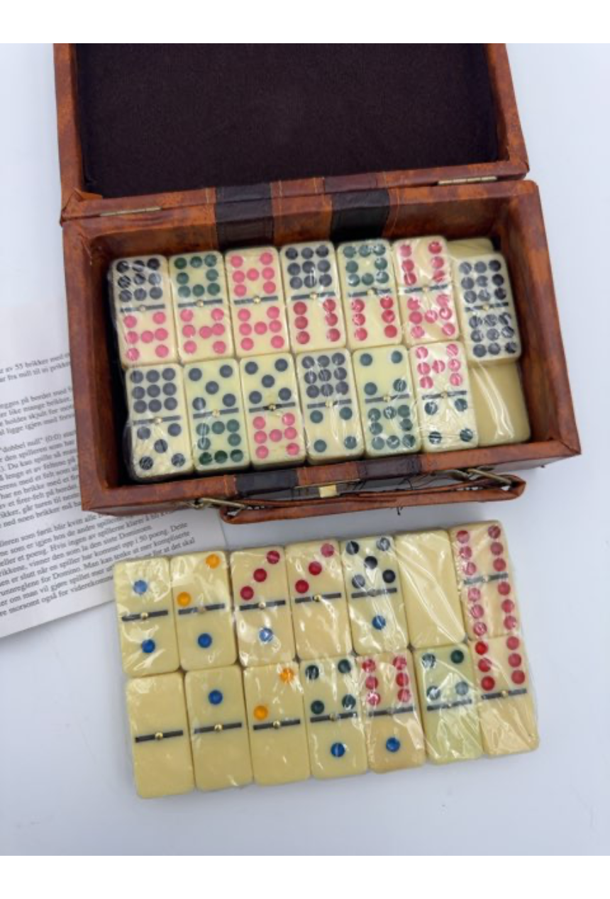 Domino spil kuffert