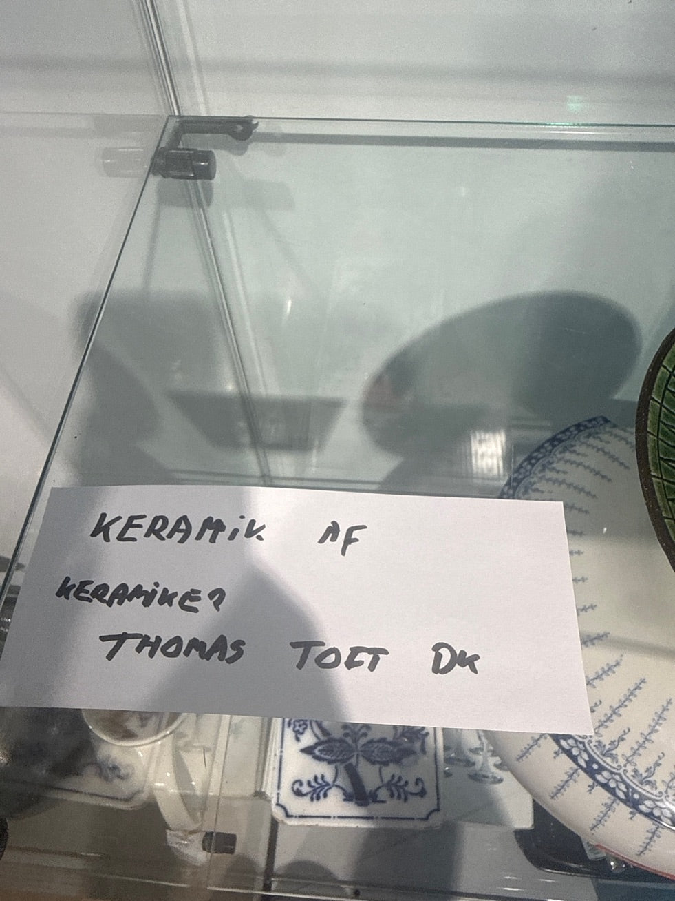 Keramik tallerken "Thomas Toft Dk"