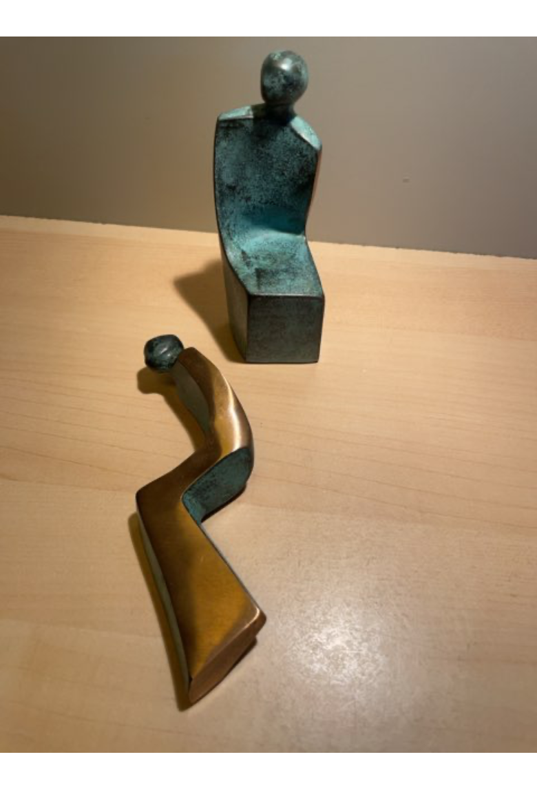 Tosomhed - skulptur i ægte bronce
