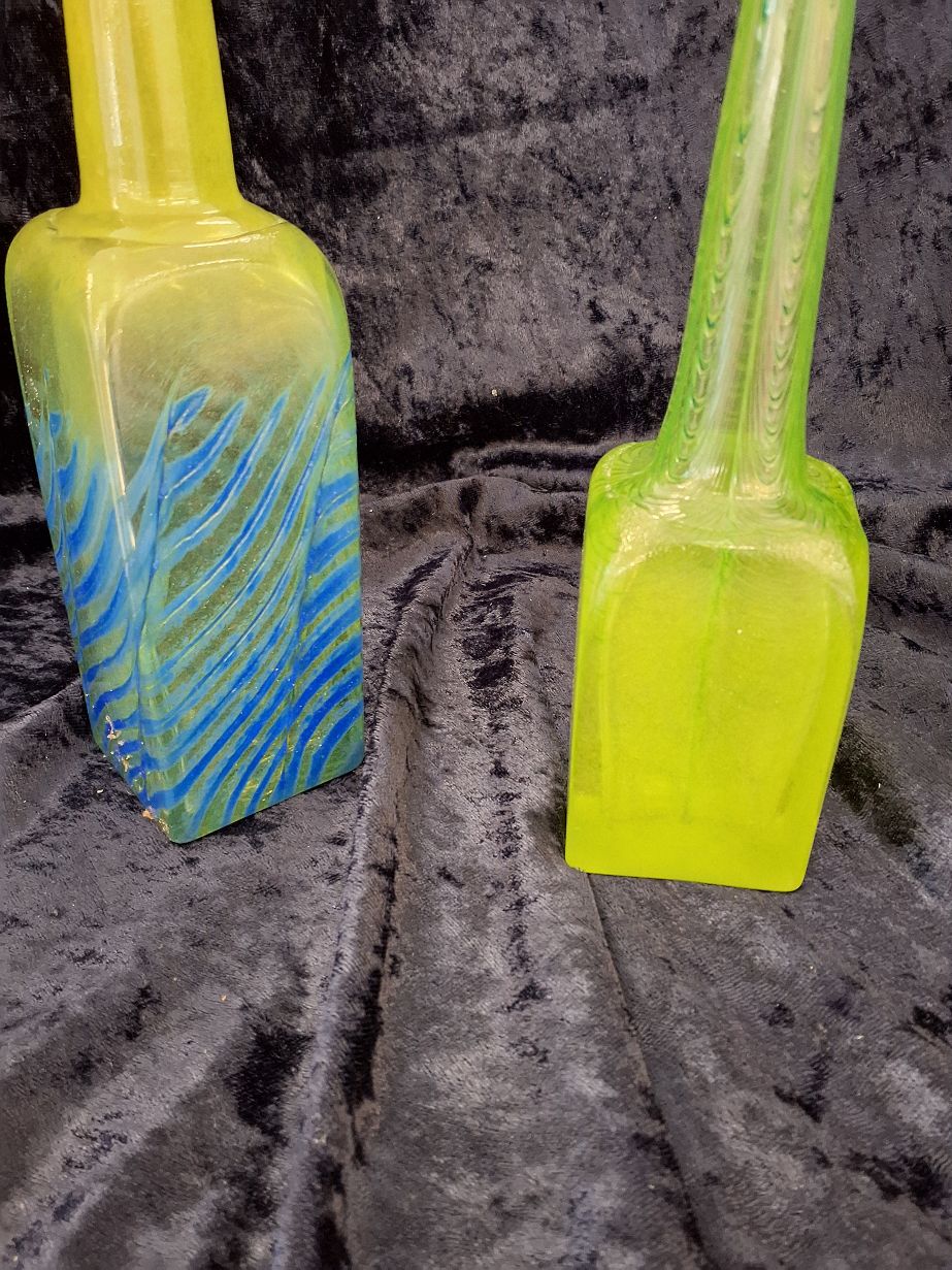 2 Leif Vange glaskunstflasker