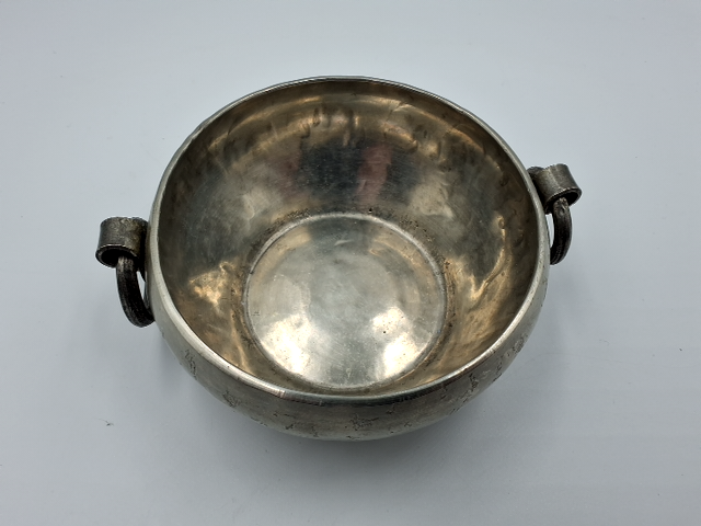 Vintage Håndlavet tin skål fra Skurdal