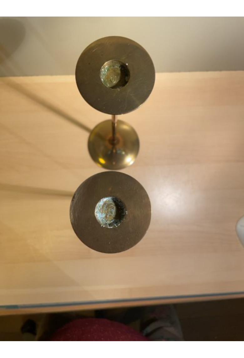 "Hifi" lysestager i messing