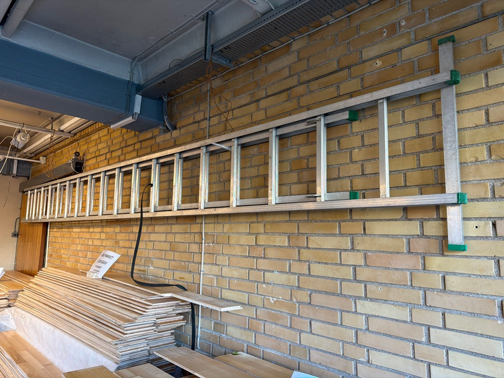 Skydestige aluminium 9 meter