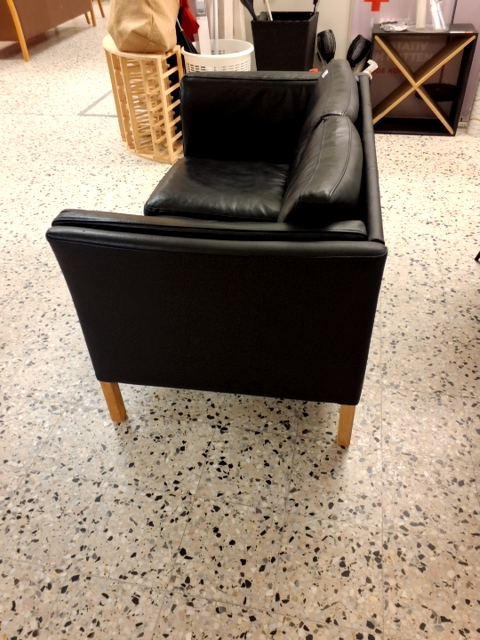 2 personer sofa   læder