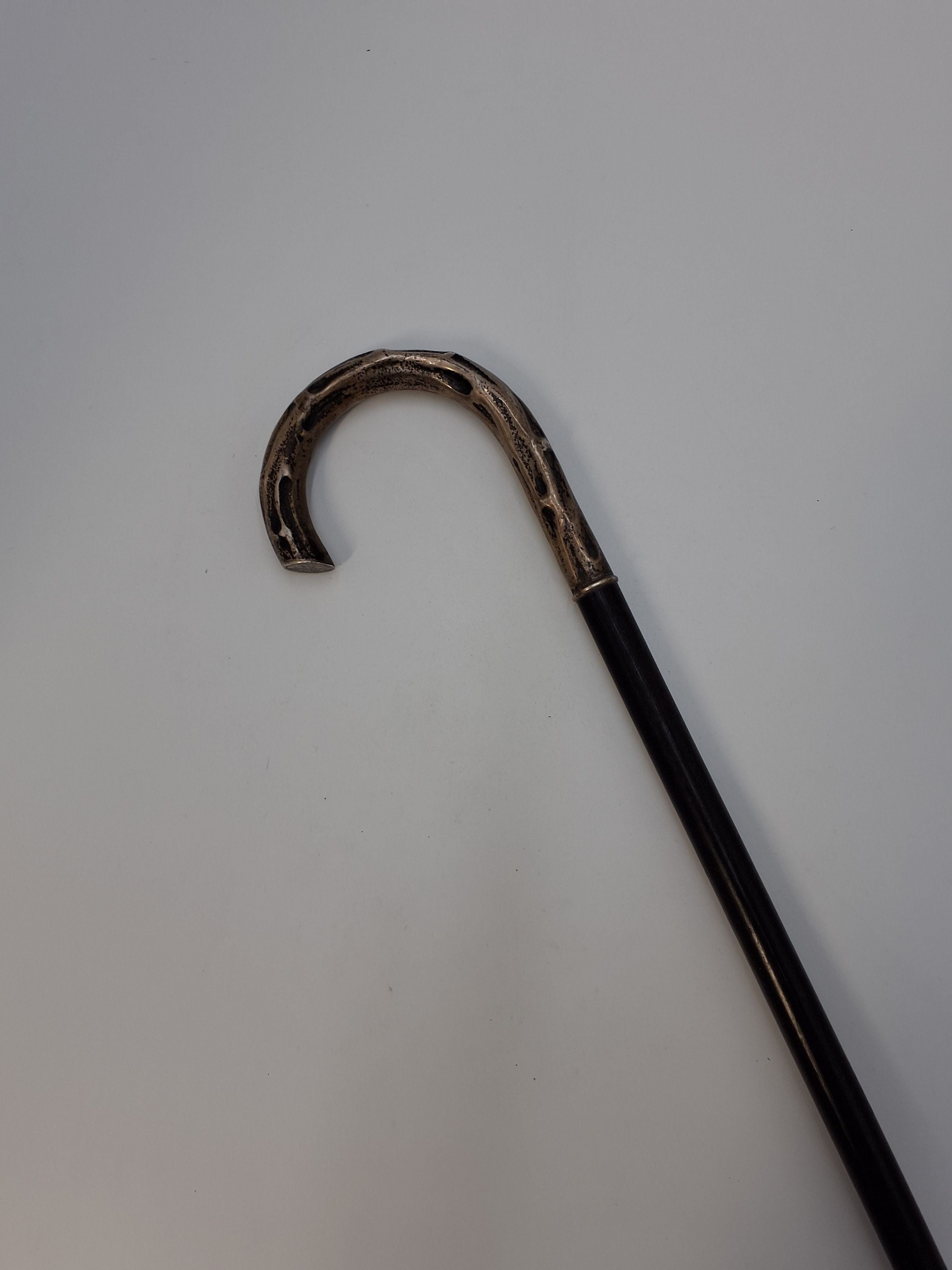 Elegant stok m/sølvhåndtag 85 cm