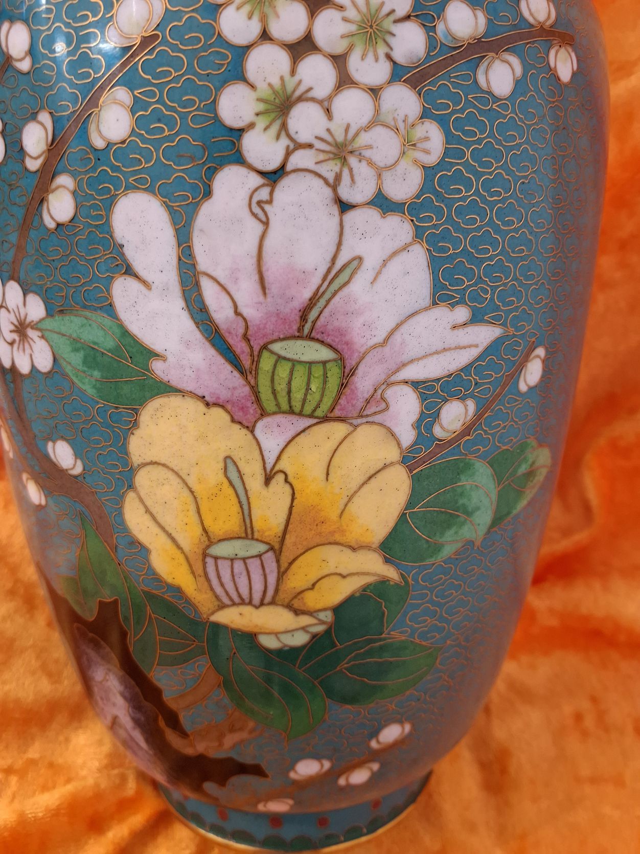 Cloisonne emalje vase