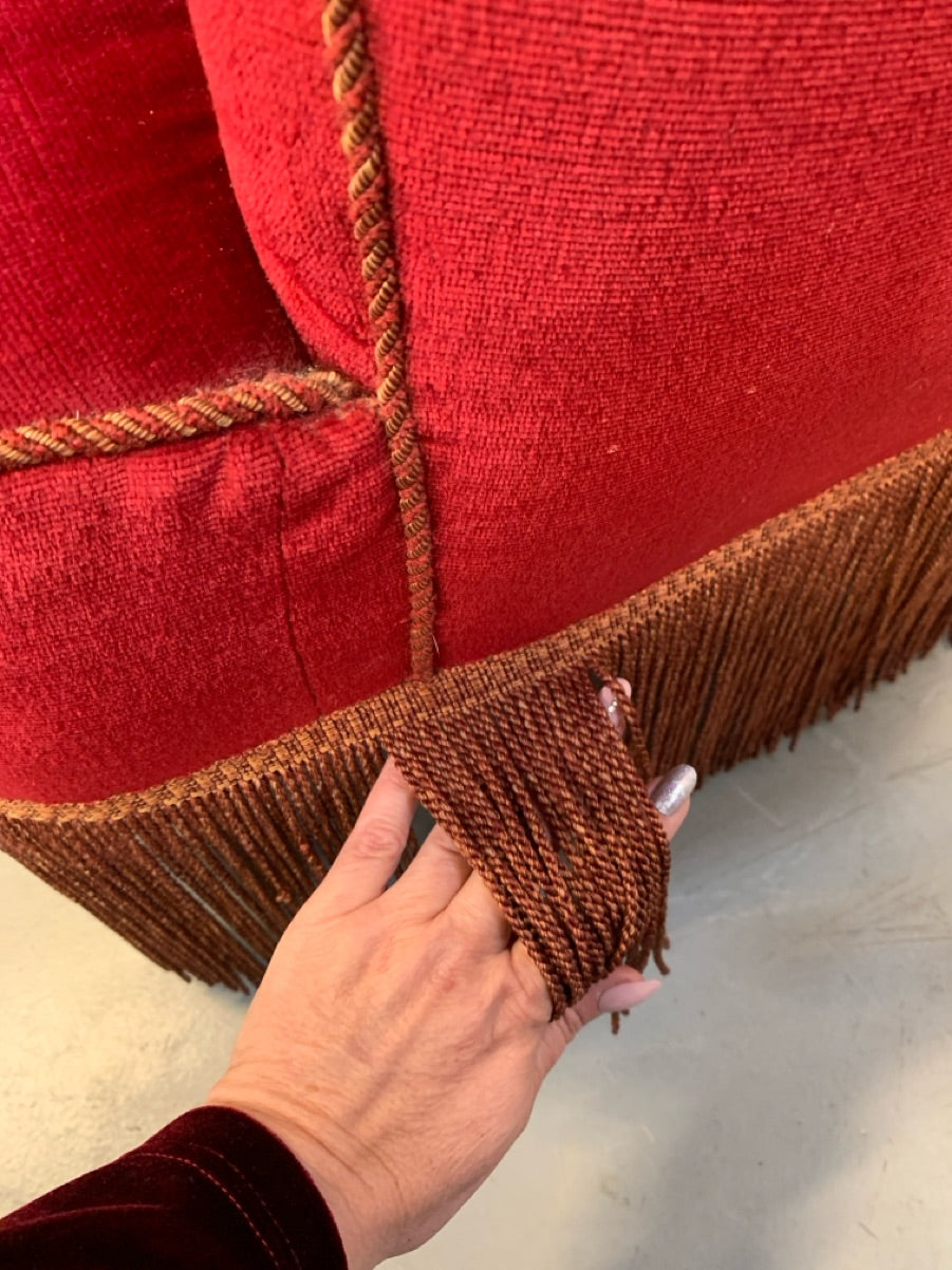 Sofa sæt, 2 dele i velour med gode detaljer