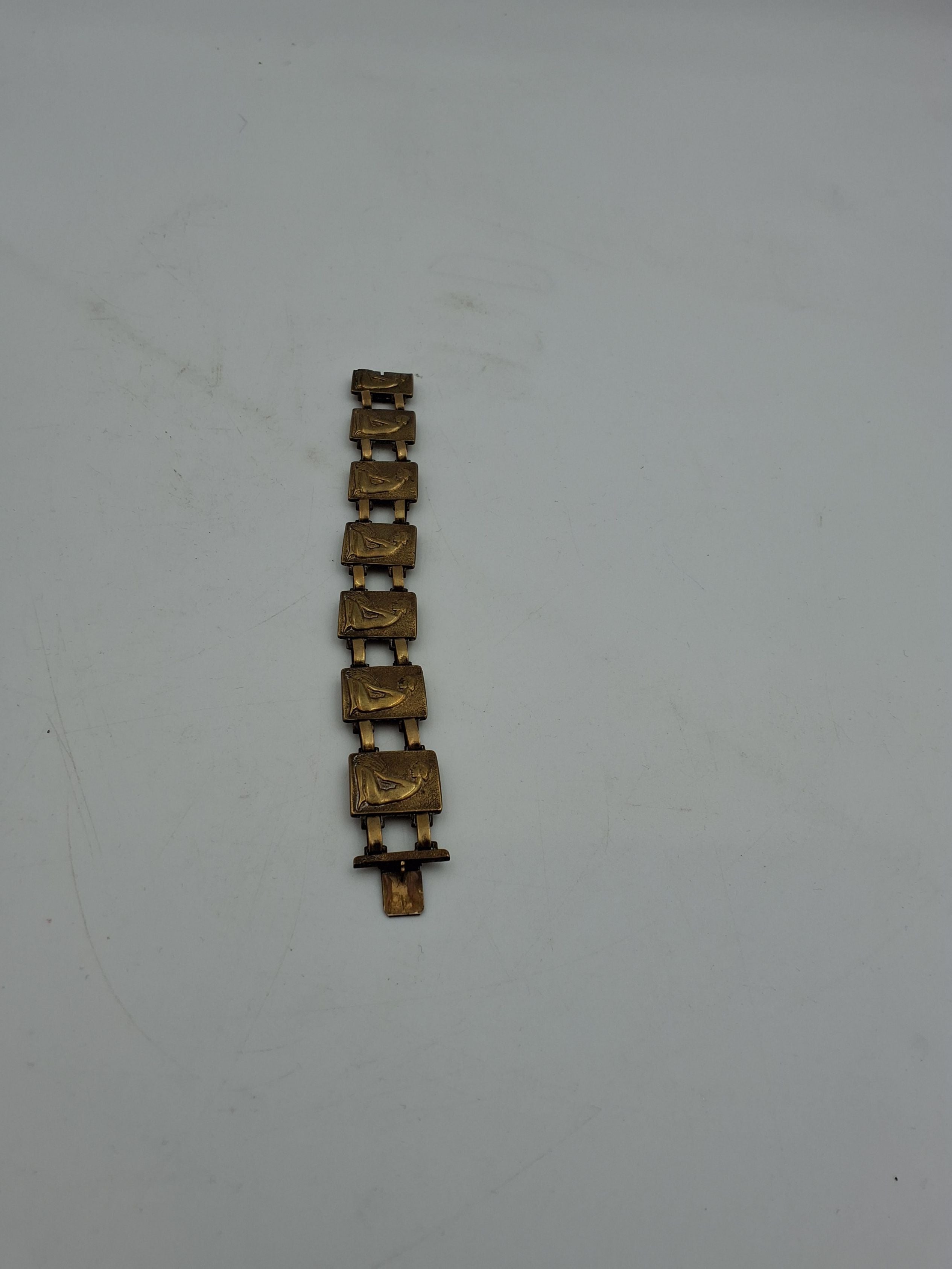 Bronze Art Deco armbånd
