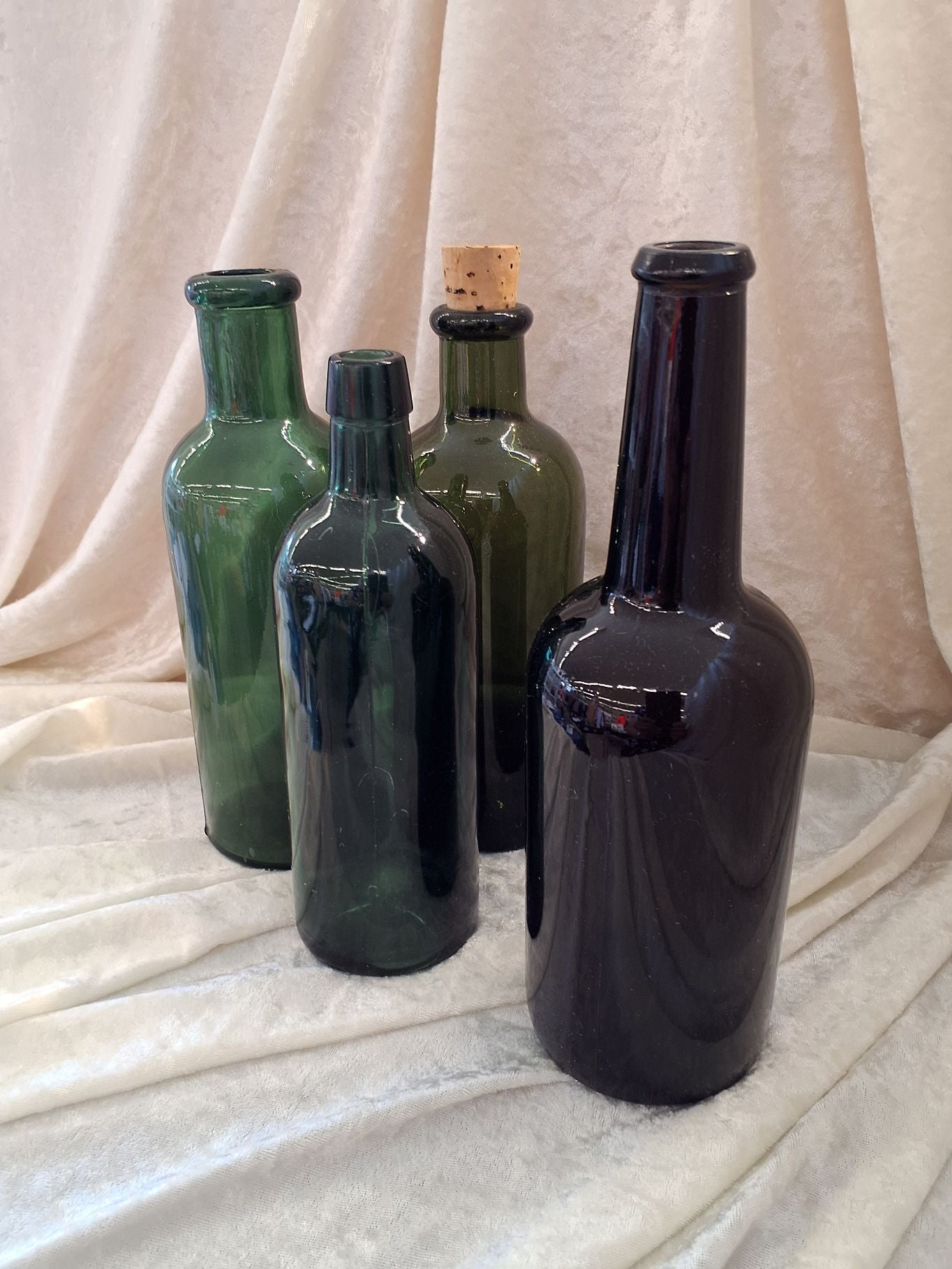 4 stk gl. Sirups glas