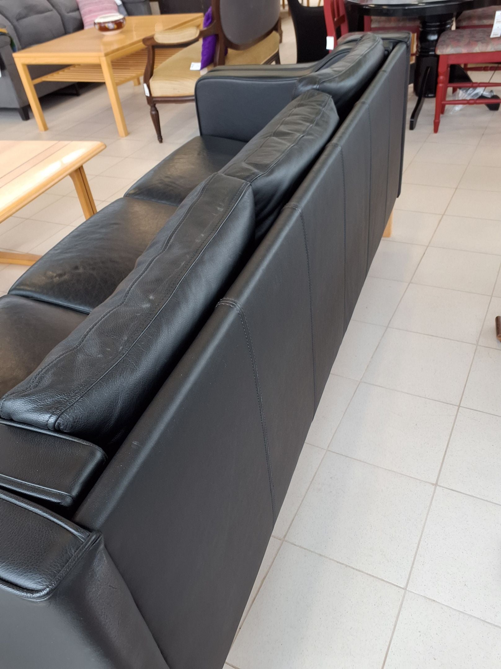 Claus Holm lædersofa 3 pers
