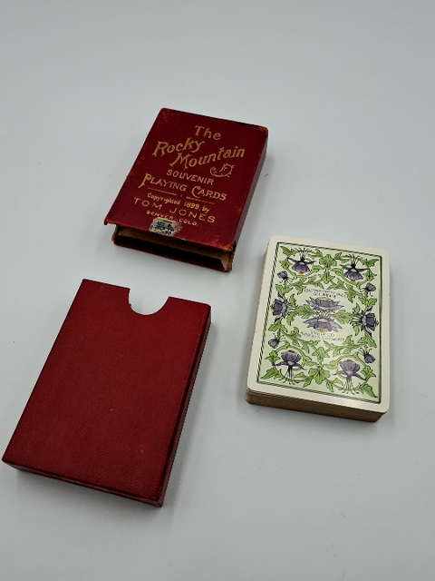 Vintage souvenir The Rocky Mountin playing cards