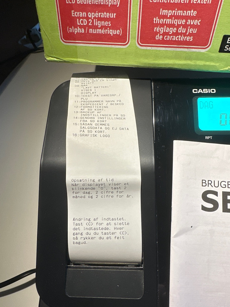CASIO kasseapparat