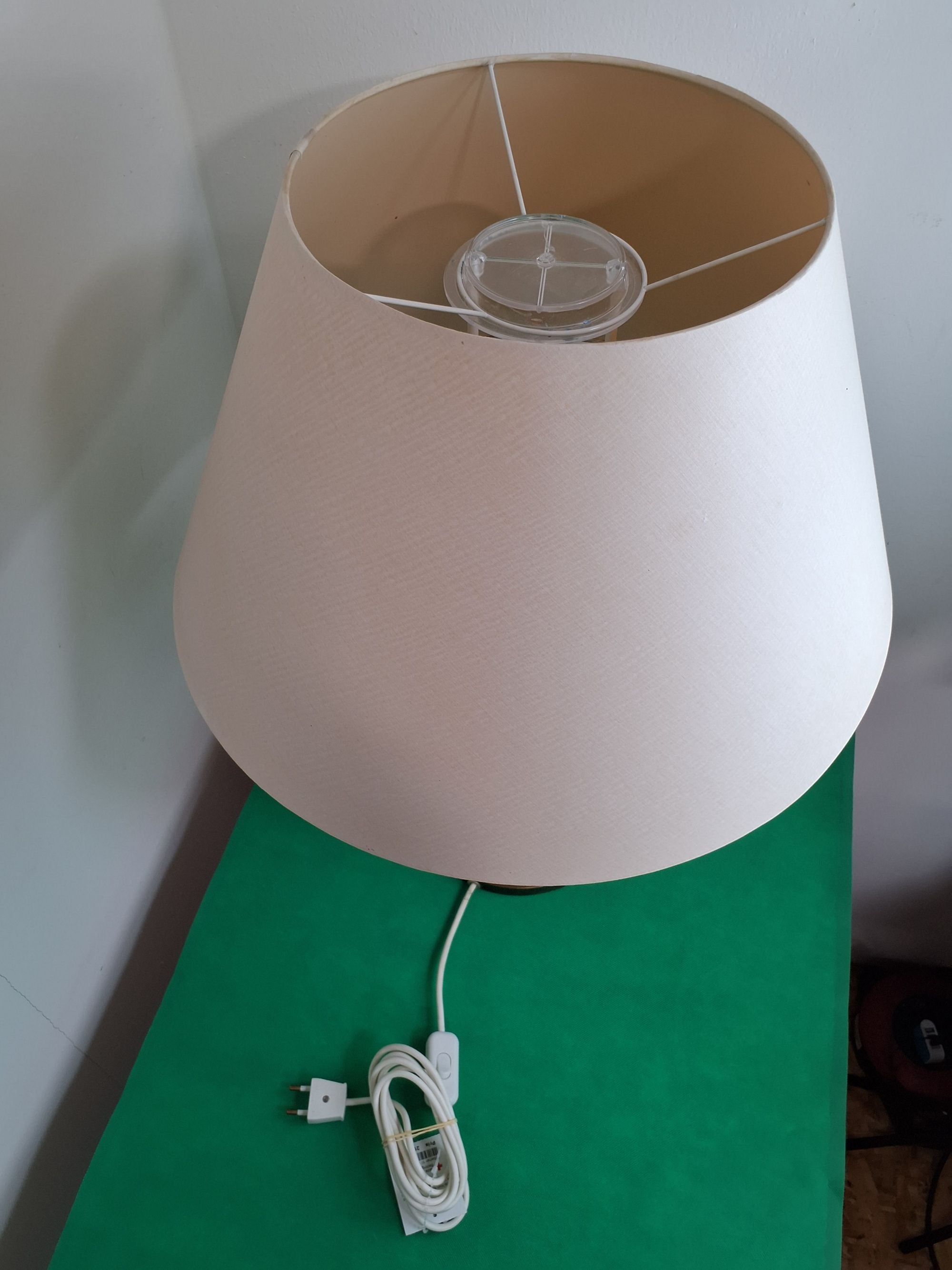 Vintage bordlampe tidl petroleum