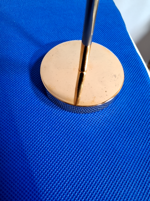 Fyrfadsstage 26 cm forgyldt